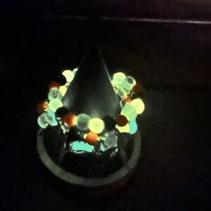Glow-in-the-Dark Beaded Stretchy Bracelet Stack (3 bracelets)
